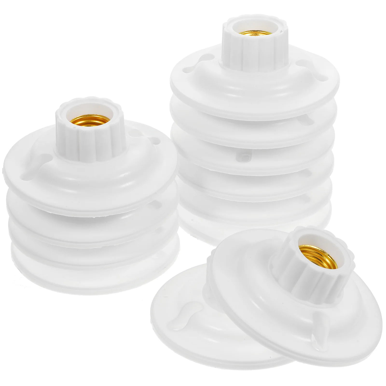 

12 Pcs Repair Kit Bulb Socket Lamp Adapter Base Plastic Stand Holder Table Light Plum Converter