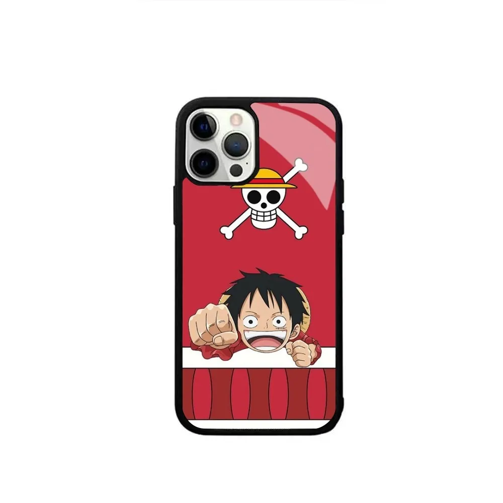 Чехол Для Телефона Anime Adventure O_One Piece E iPhone 15/14/13 Pro Max/11/12 Mini С Зеркальной Пленкой