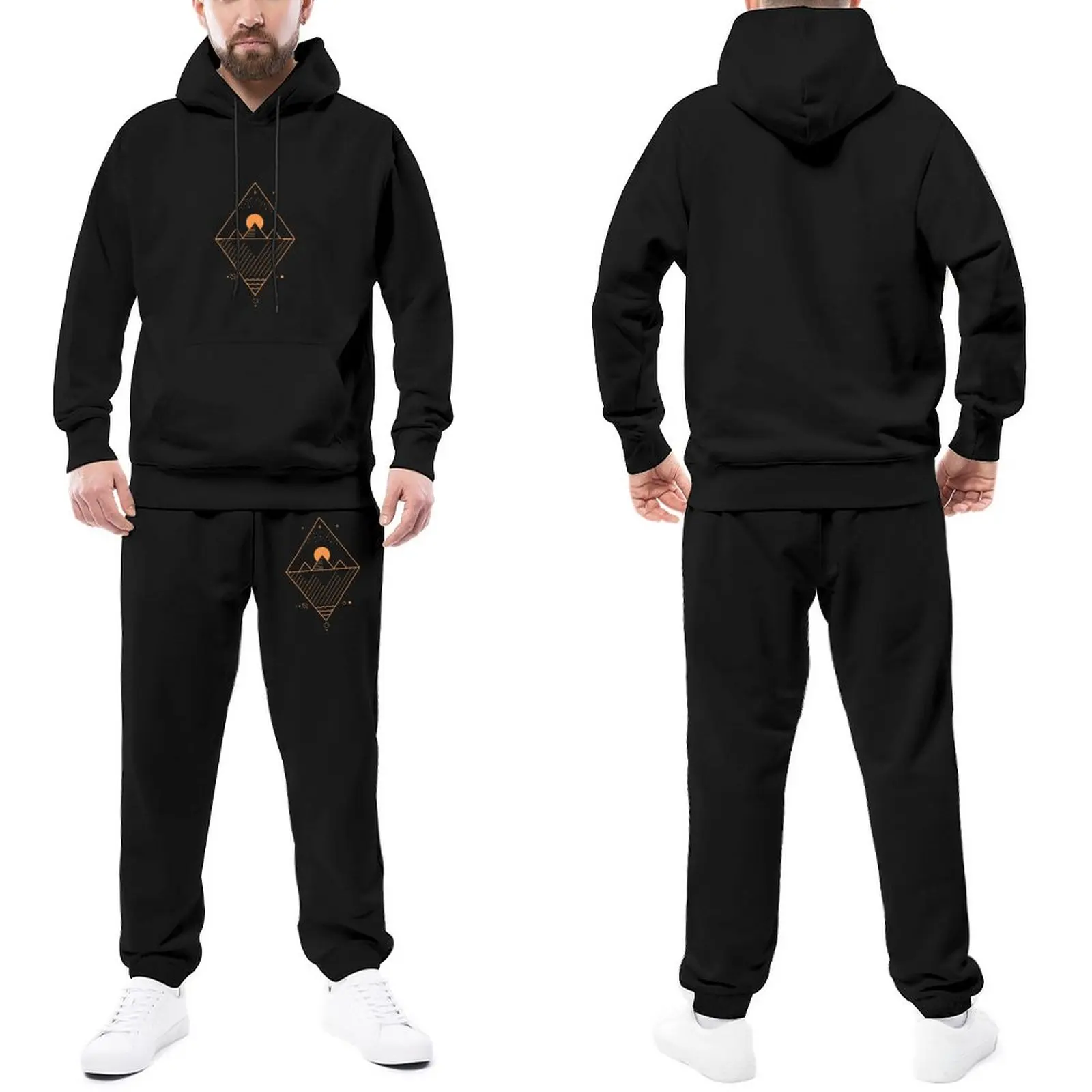 

Osiris Trapstar Tracksuits Men Moon Hoody Sweatpant Set Two Piece Print Hooded Suits Date Street Style Jogger Sportswear
