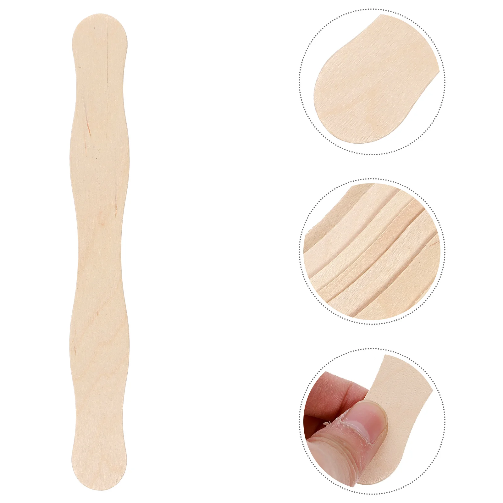 

50 PCS Decked Accessories Taster Spoon Sticks DIY Popsicle Garnish Tools Food Grade Ice Cream Craft Wooden