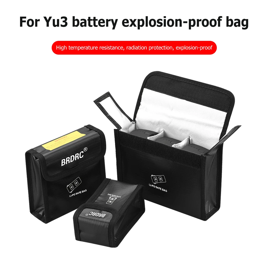 

Lipo Battery Safe Bag for DJI Mavic 3 Protective Storage Case Box Explosion-proof Anti-scratch Professional Drone Accessories