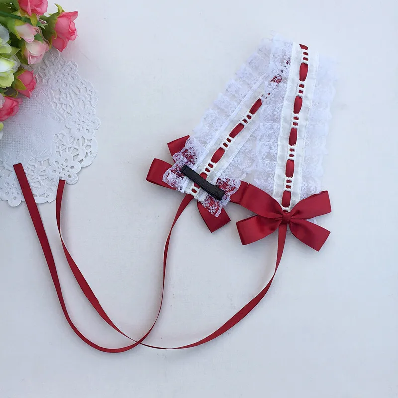 

Sweet Lolita Retro Lace Ribbon Bowknot Headband Hairclip Hair Ornament Headwear Girl Hair Accessories Cosplay Party Carnival