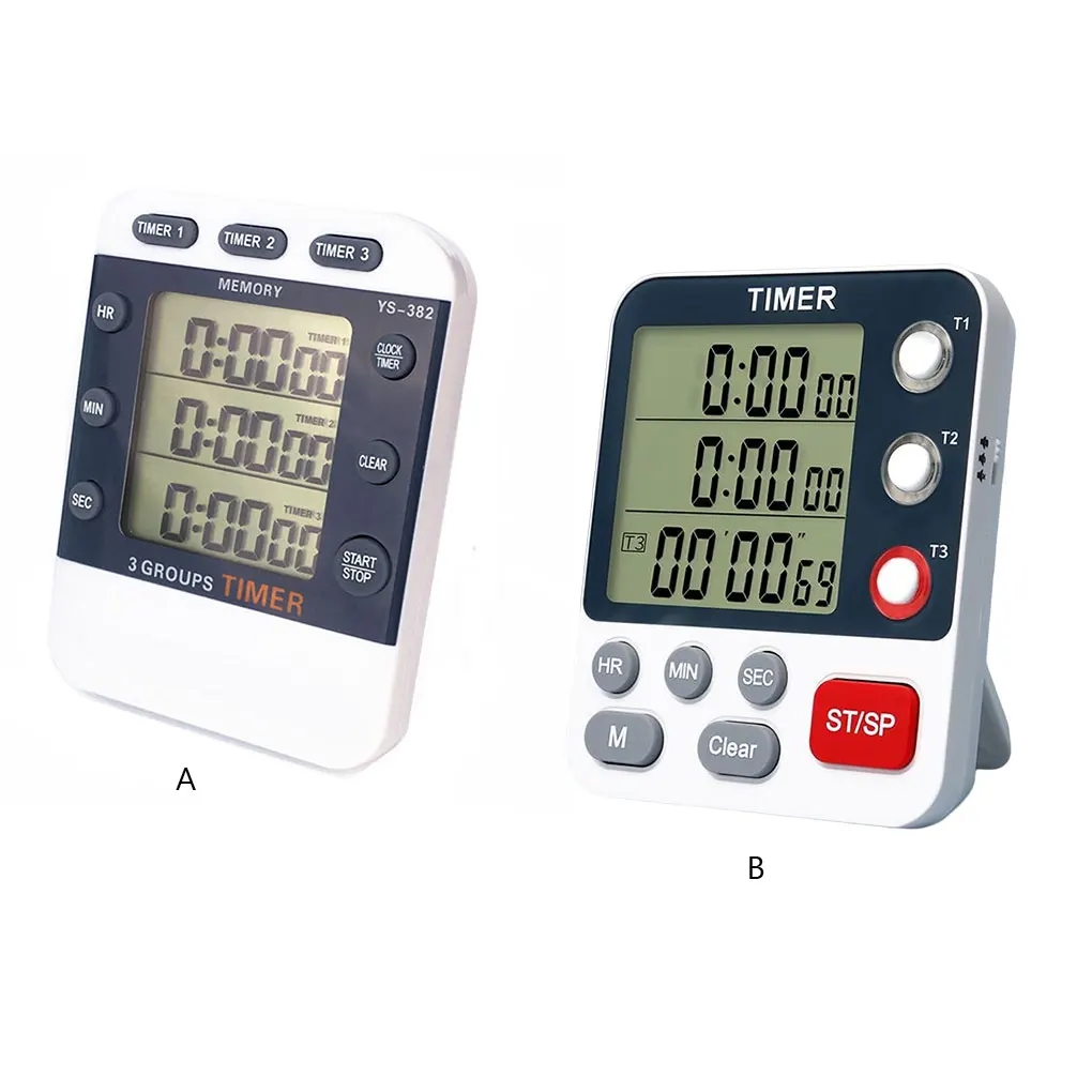 

Digital Cooking Timer with Large Screen Countdown Time Reminder Counter Alarms Clock Experiment Reminding for Laboratory