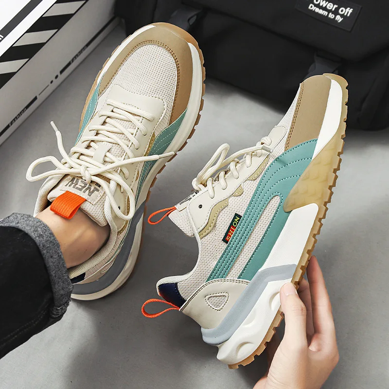 Мужские кроссовки с дышащей сеткой повседневная спортивная обувь уличные