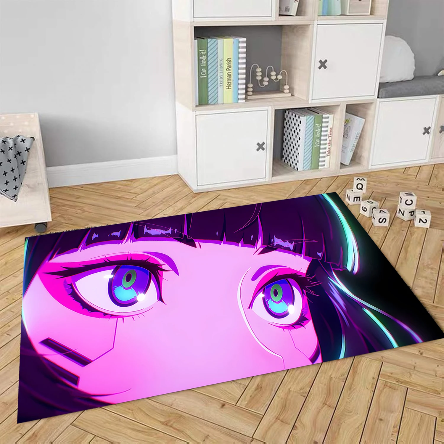 Anime Game C-Cyberpunk E-Edgerunners mat for Living Room Bedroom Home Sofa Decoration Balcony Washable Rug Decor