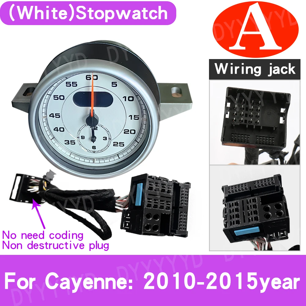 

Панель приборной панели, верхняя крышка, компас, время, хронограф для Porsche Cayenne 958, секундомер 2010-17, аксессуары для интерьера