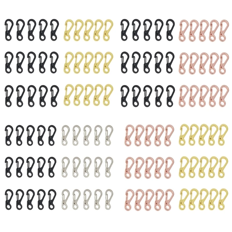 

Spring Snap Hook Carabiners Zinc Alloy Mini Hook Keychain Claps for Keychain