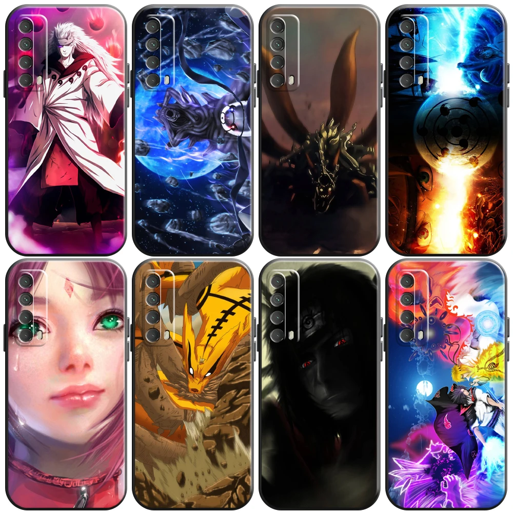 

Japan NARUTO Anime Phone Case For Huawei Honor 10 V10 10i 20 V20 20i 10 20 Lite 30S 30 Lite Pro Carcasa Back Coque Soft Black