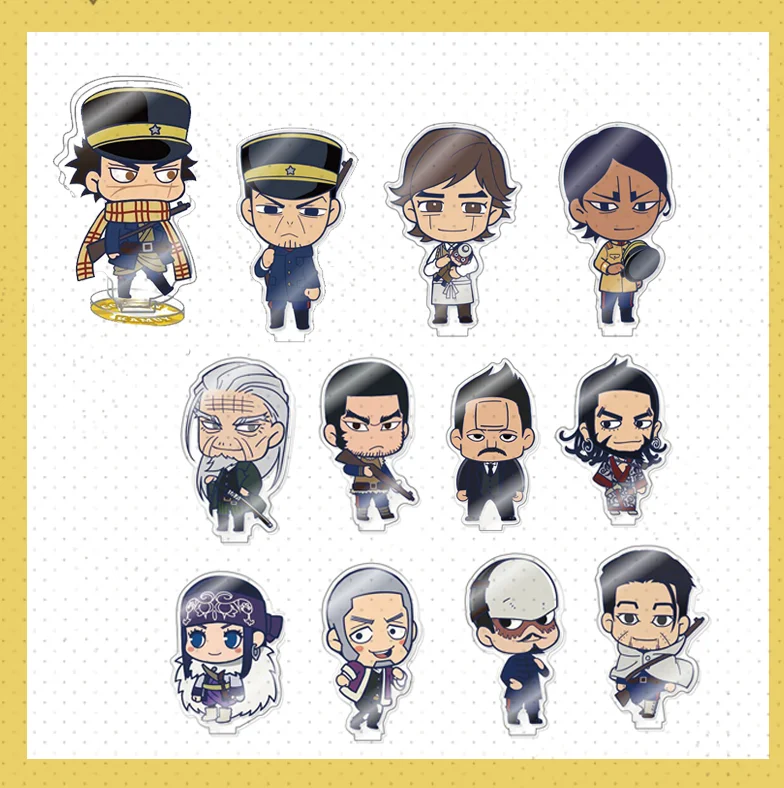 Мини-фигурка аниме Золотой камий кукла Sugimoto Saichi Kochobe Asuko Asirpa маленькая акриловая