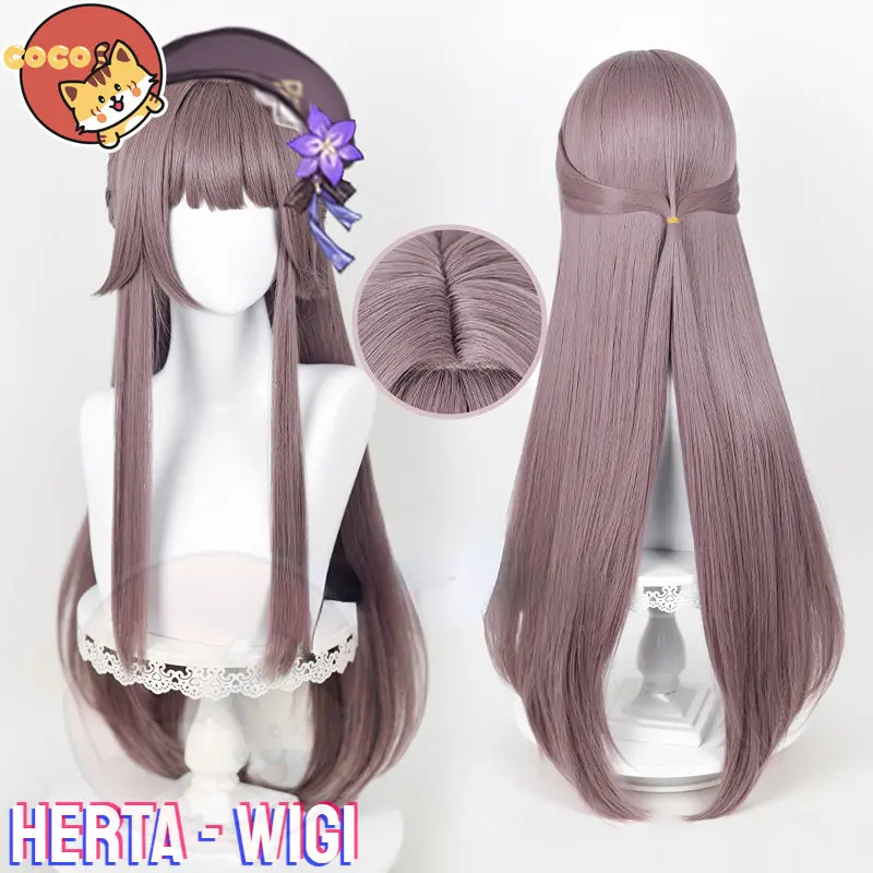 CoCos-S Game Honkai Star Rail Herta Cosplay Costume Sweet Lovely Dress Uniform Halloween Party Outfit Women and Wig images - 6