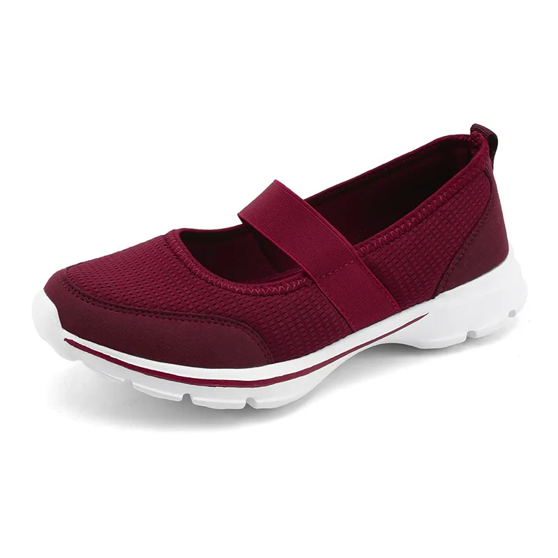 Women Flats 2023 Spring Summer Mesh Casual Flat Shoes Ladies Light Breathable Sneakers Women Slip on Loafers Zapatos De Mujer
