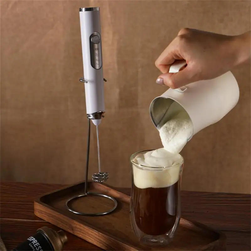 

With Usb Drink Foamer Mini Portable Handheld Electric Milk Frother Automatic Egg Milk Froth For Coffee Cappuccino Cream