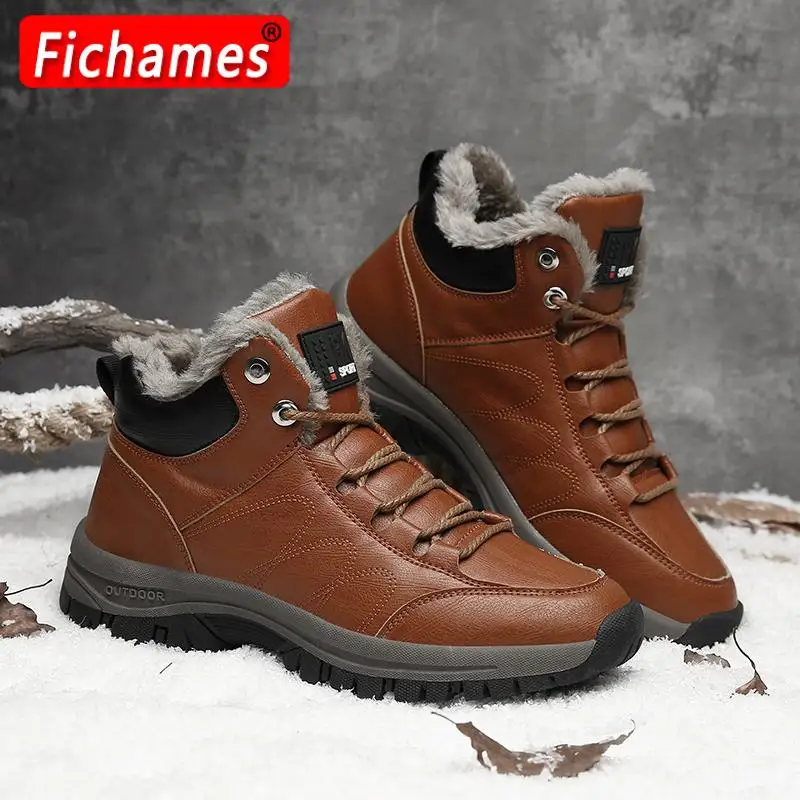 

Men Snow Boots Winter Outdoor Walking Shoes light Sneakers for Men Winter Shoes Botines Tenis Mens Hiking Ankle Boots Footwear