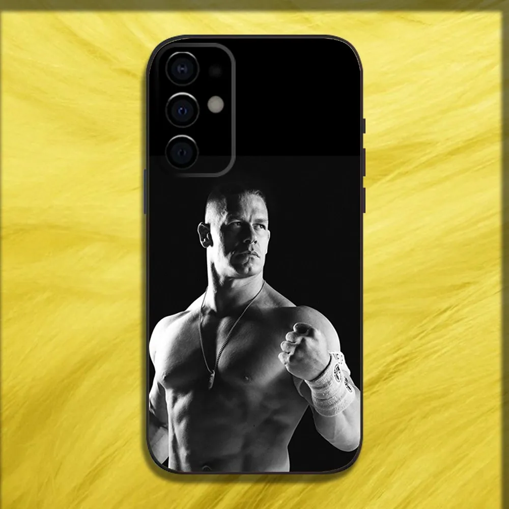 J-John Cena Wrestling Phone Case For Samsung S24 S21 S22 S23 S30 Ultra S20 Plus Fe Lite Note 10 9 5G Black Soft Cover