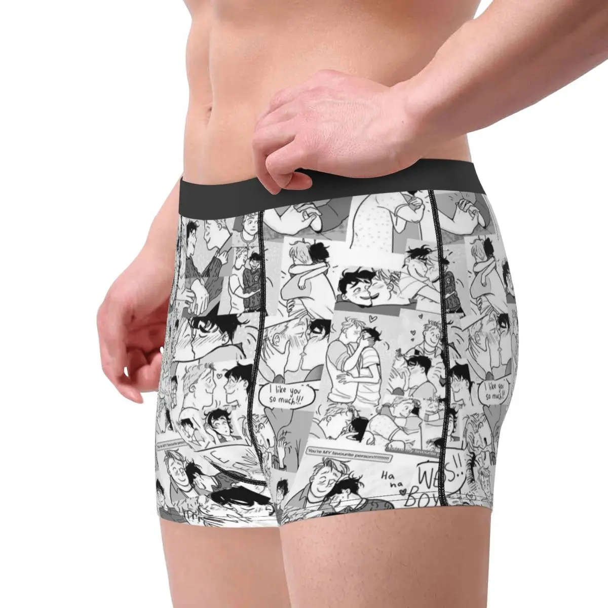 Трусы-шорты Humor Boxer Yaoi мужские нижнее белье для мужчин с рисунком Ник Чарли аниме