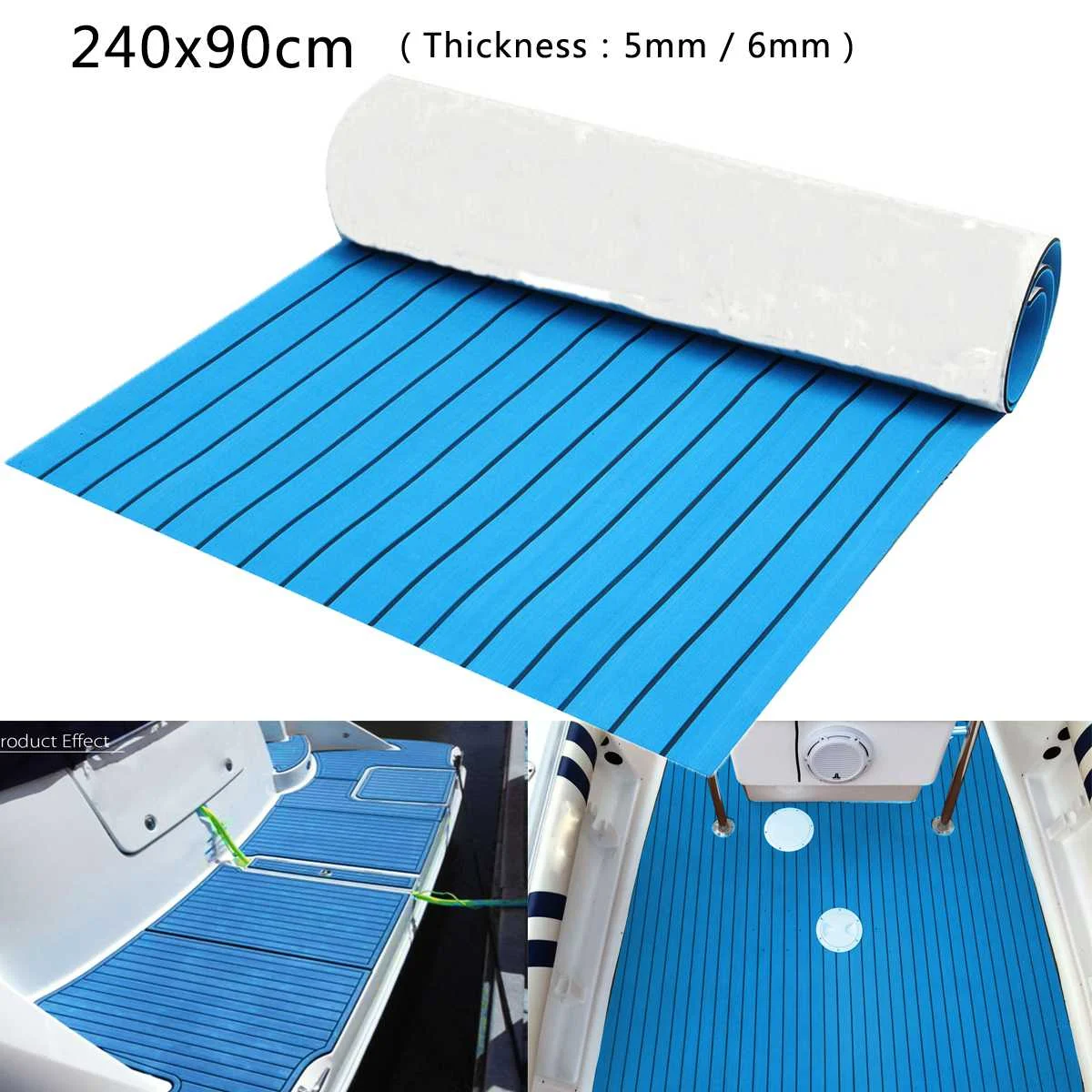 

Напольное покрытие для лодок из искусственного тика, 2400x900x6 мм