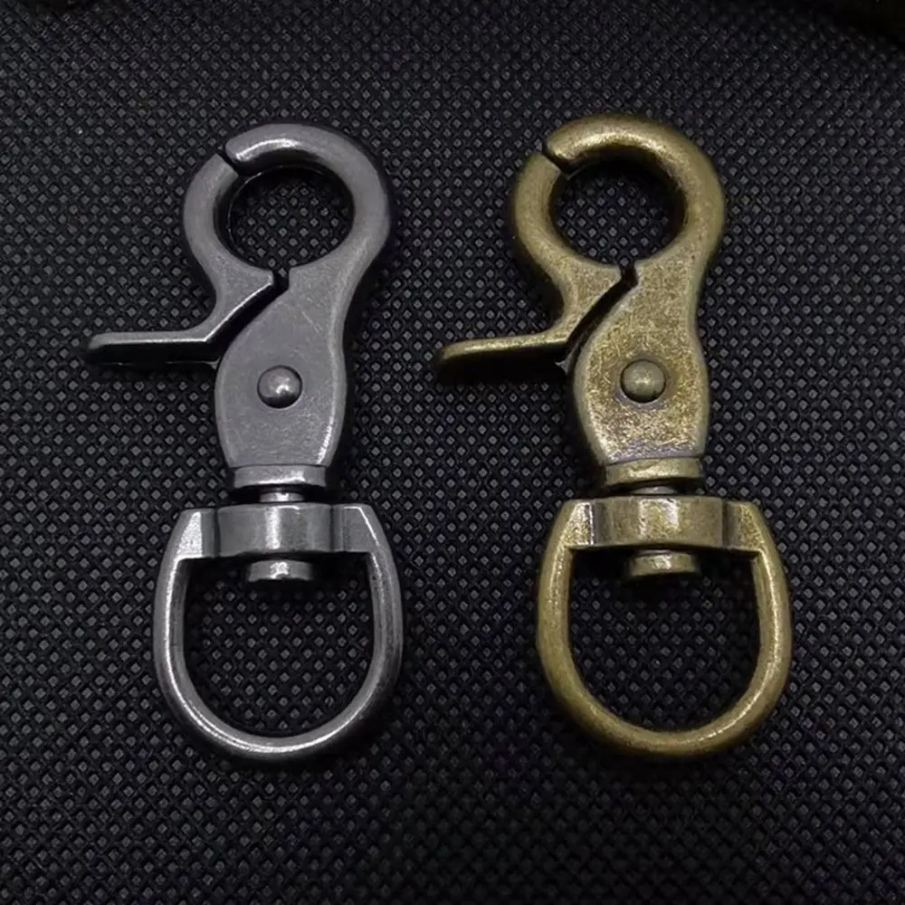 

2pcs Rotating Metal Snap Hook New Bronze Luggage Hardware Accessories Trigger Clips Keychain Leather Strap
