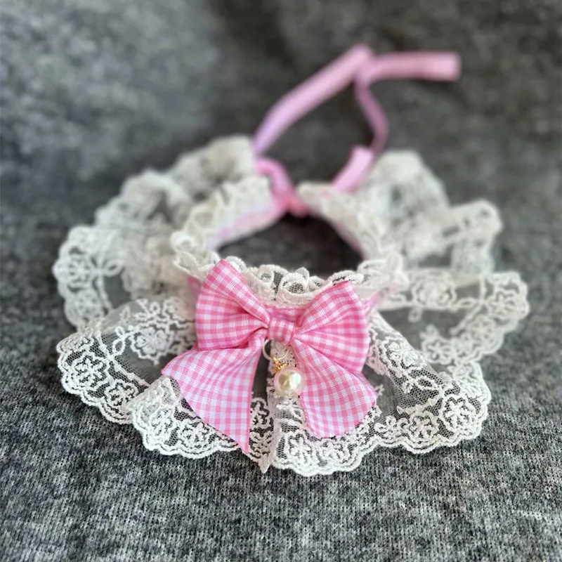 Женский Слюнявчик с галстуком-бабочкой и жемчужинами