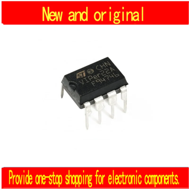 

10pcs/Lot 100% New and Original VIPER22ADIP-E VIPER22ADIP VIPER22 DIP-8 Chipset