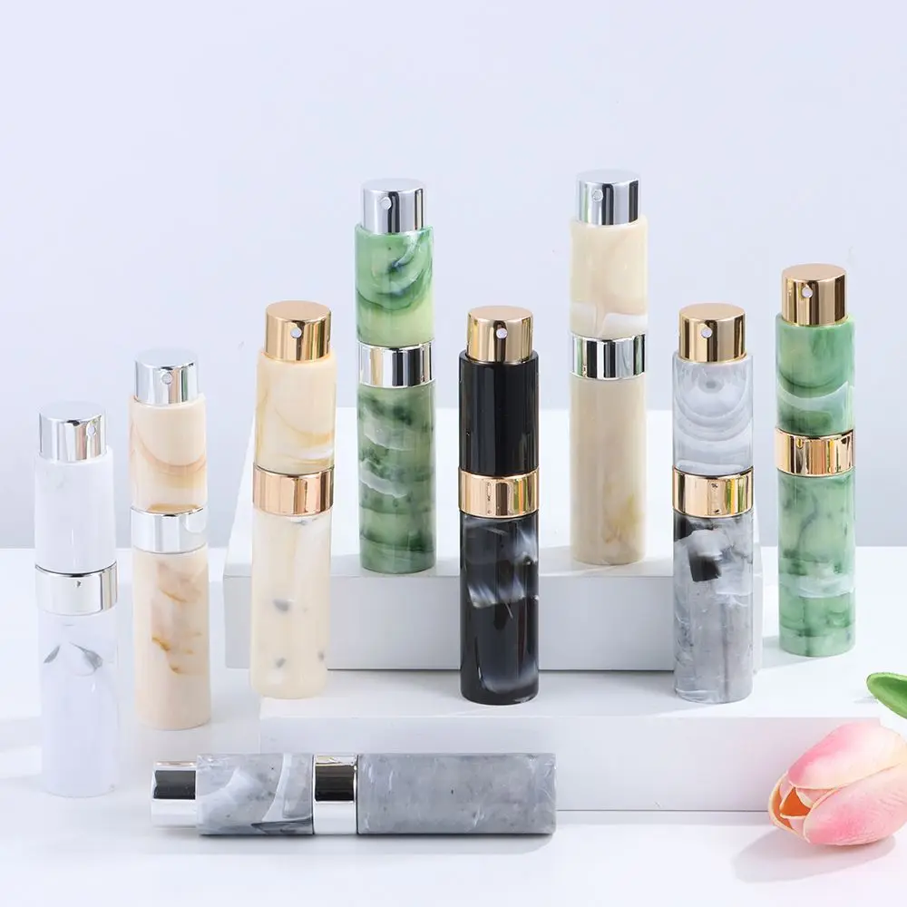 

10ML Perfume Atomizer Bottles Refillable Mini Travel Size Empty Perfume Sprayer Marble Pattern Portable Leak Proof Spray Bottle