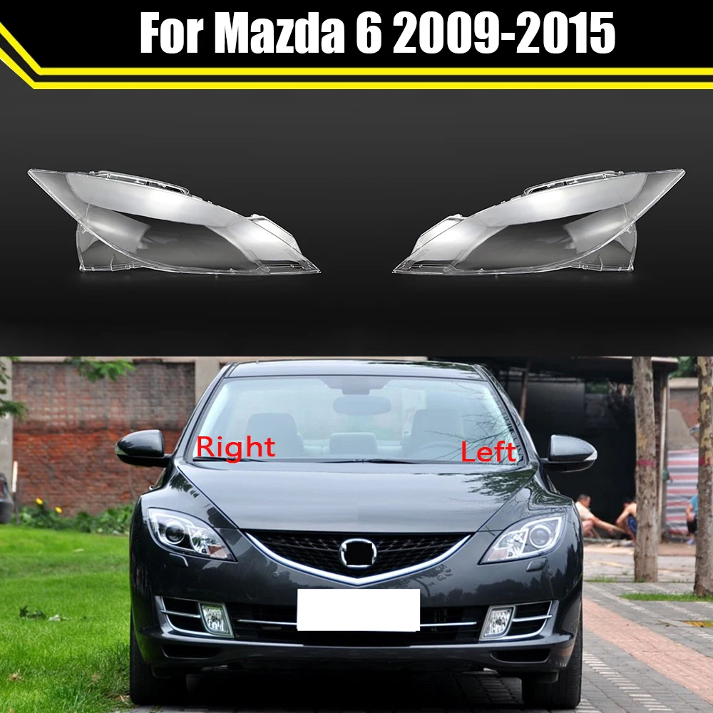 

Автомобильная передняя лампа, освещение для Mazda 6 2009 ~ 2015, автомобильная лампа с абажуром, стеклянная лампа, колпачки, налобный фонарь X