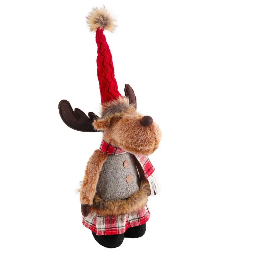 

Chic Elk Ornament Wide Application Xmas Elk Doll Create Atmosphere Reusable Christmas Elk Ornament Gift