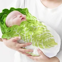cute kid blanket vegetable baby warm soft plush swaddle throw blankets infant sleeping bedding accessories
