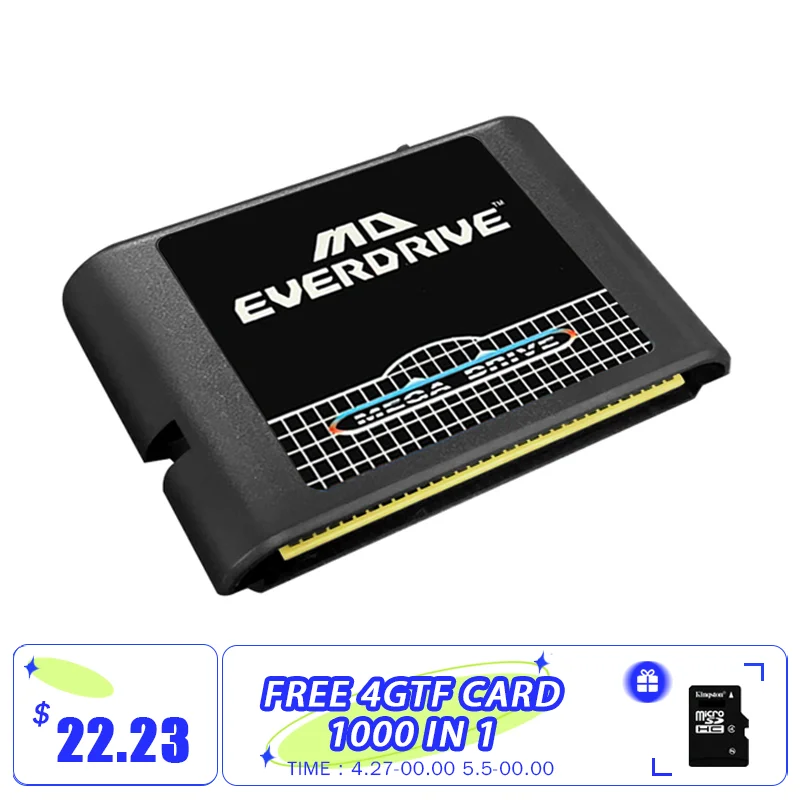 

Real 1000 in 1 EDMD Remix MD Game Cartridge for US/JP/EU SEGA GENESIS MegaDrive Game Console dsp snes cartridge