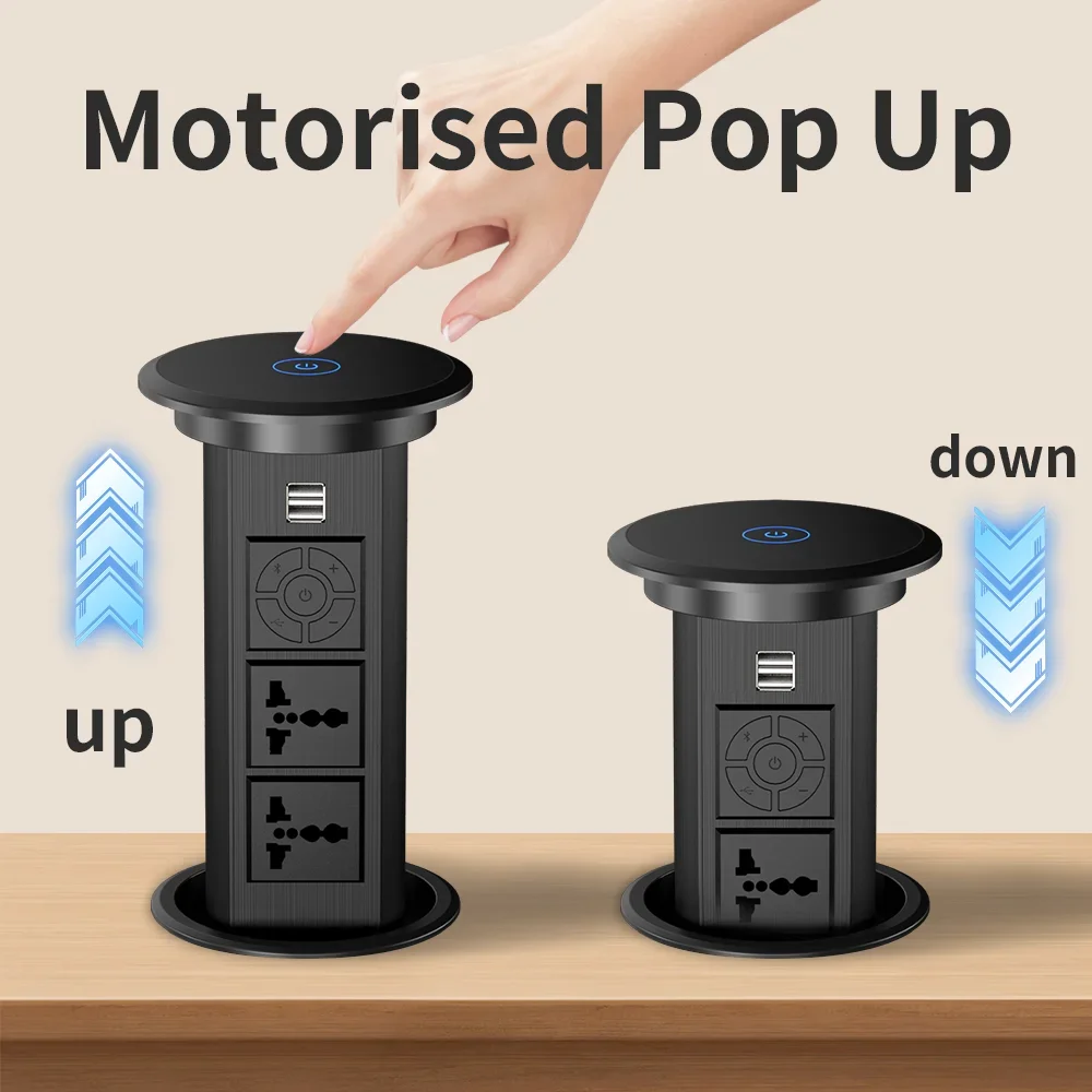 Умная моторизованная всплывающая розетка беспроводное зарядное устройство 15 Вт