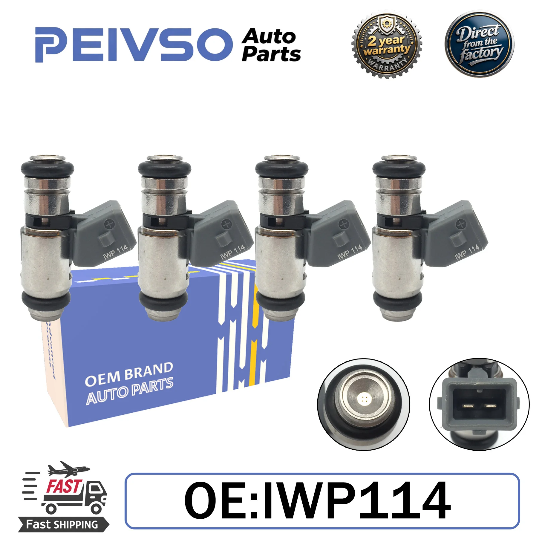 Фото PEIVSO 4 шт./компл. IWP114 IWP-114 Топливные форсунки для Volkswagen Golf Parati Saveiro GIII 1.8 2.0 00- Quantum Santana 1.8 №1