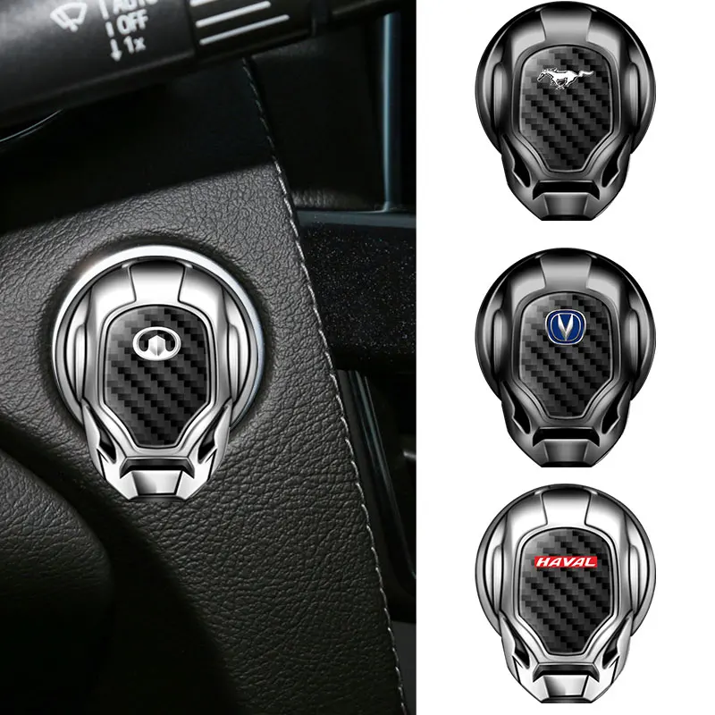 

Car One Key Start Button Sticker Decoration for Toyota Corolla Yaris Aygo Prius RAV Camry Auris Supra Celica Land Accessories