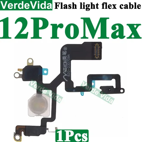 1 шт. светодиодный датчик вспышки, гибкий кабель для iPhone 13 Pro Max 12 Mini 14 Plus 11Pro XS, разъем для камеры, запасные части для фонарика