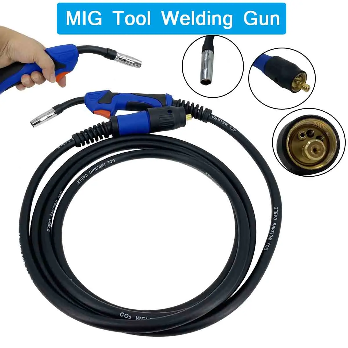 

MB 15AK Binzel Type Mig Welding Torch Gun 5M European Connector For Binzel MB-24 Welder Machine Accessories Equipment Tool