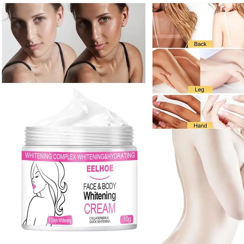 Эффективный отбеливающий крем для тела лица подмышек лодыжек локтей колена ног