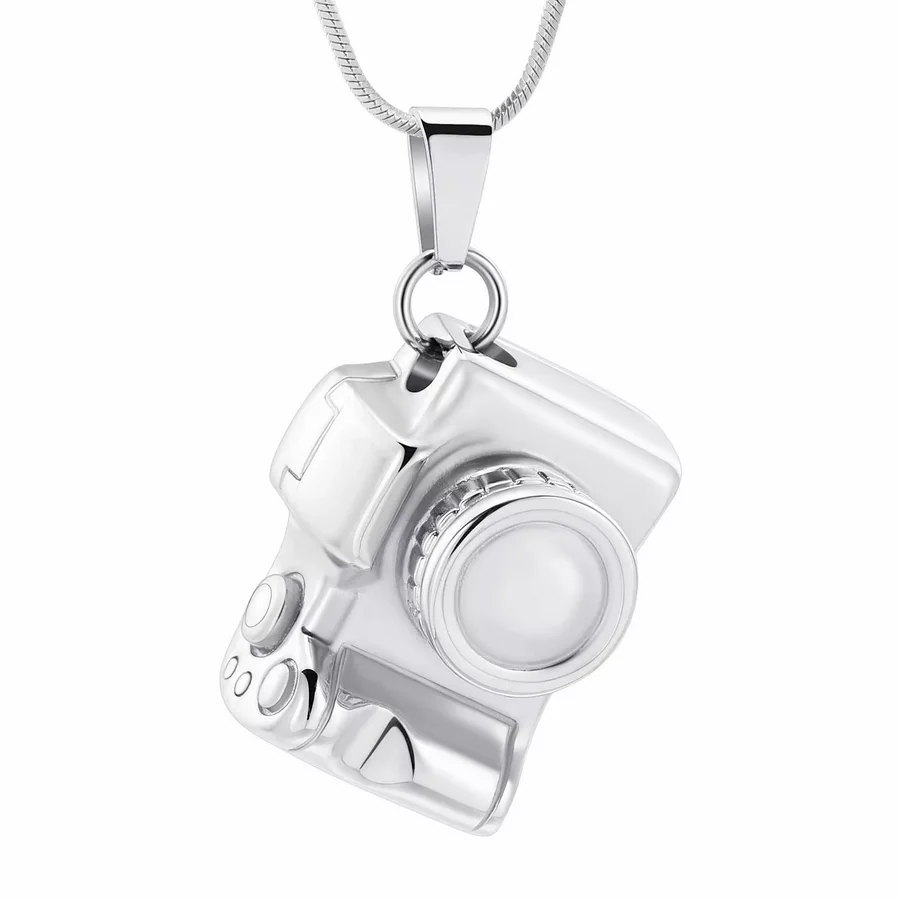 Новейшая камера кремационное ожерелье круто для мужчин и женщин хранение пепла украшения EDC мемориальная урна медальон из нержавеющей стали.