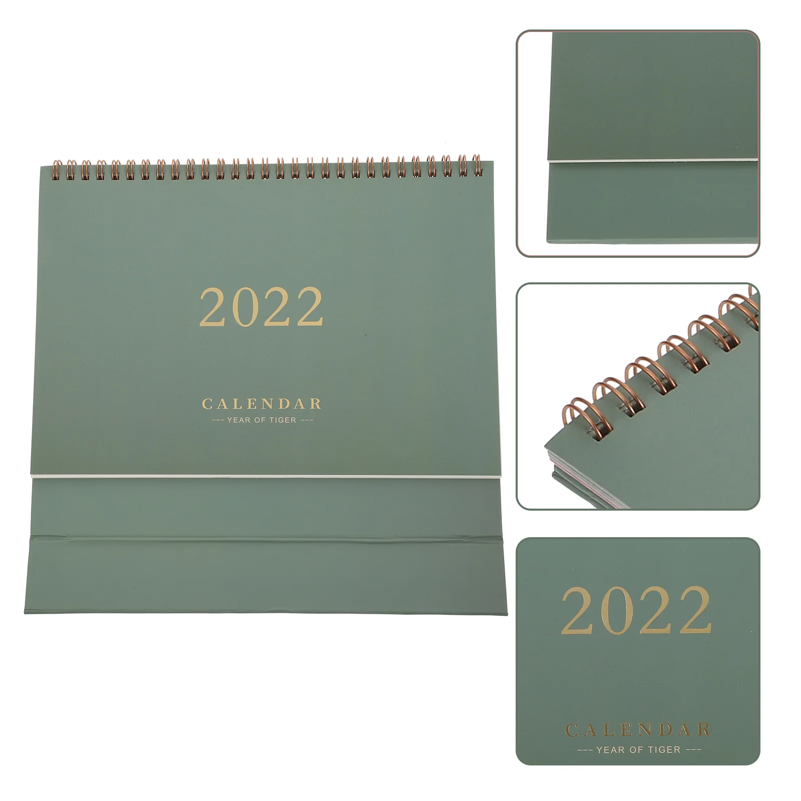 

Calendar Desk 2022 Month Stand School Paper Office Portable Decorative Wire 12 Binding Monthly Notes List Doup