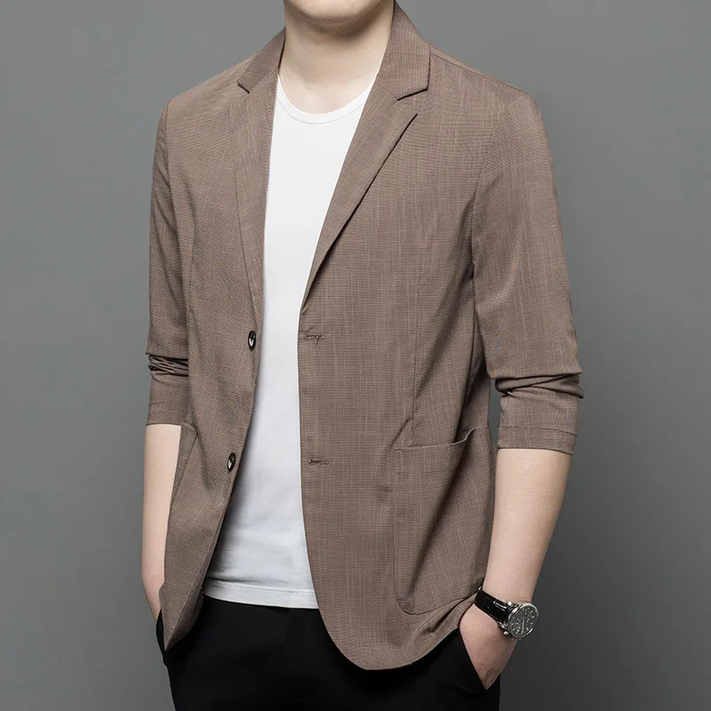 6875-Suit men's clothing autumn sensor suits Korean version slim Single Western business casual service men