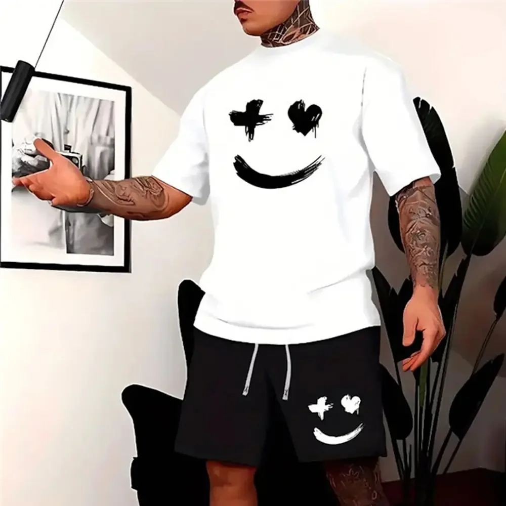 

Summer men's short-sleeved T-shirt suit men's sports running