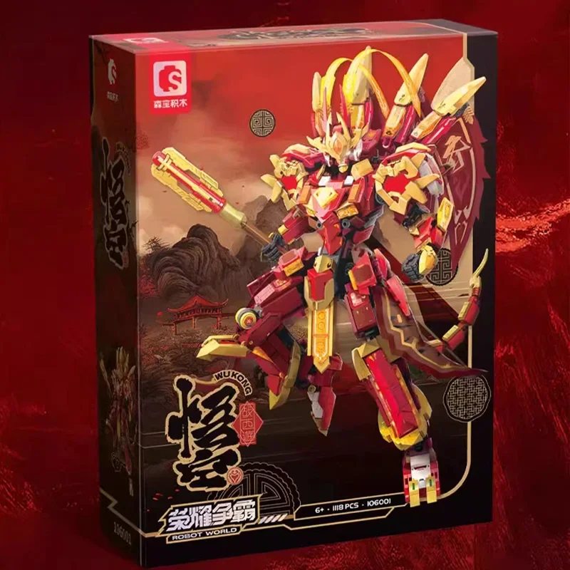 Строительные блоки SEMBO головоломка для мальчиков Путешествие на Запад Меха