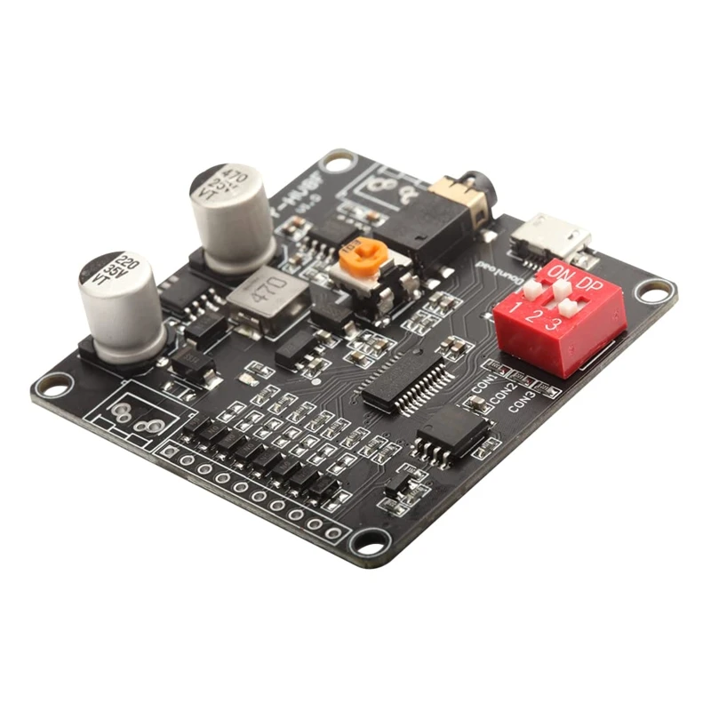 

12V/24V Voice Playback Module Serial Port Control Playback 10W/20W Voice Module 8-channel IO Design ESD Protection