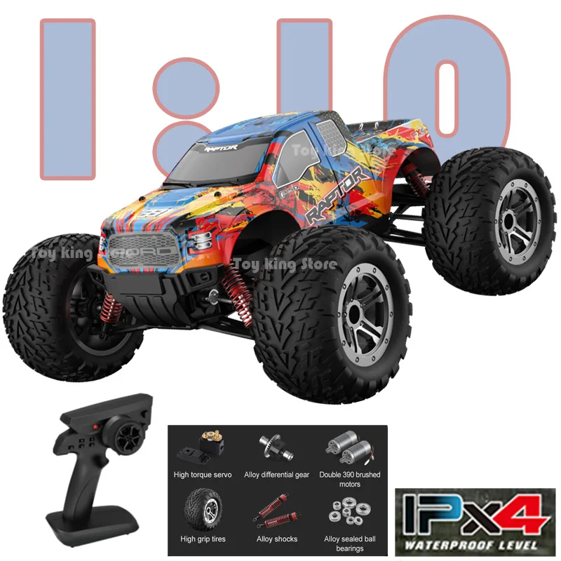 RC Climbing Car Raptor F-150 Remote Control Buggy Double E E331 Ipx4 Waterproof 2.4G Racing Competition Vehicle Toy for Kid Gift