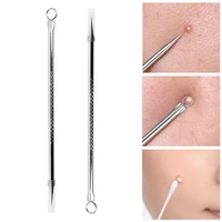 1pc stainless steel blackhead comedones acne blemish extractor remover face skin care pore cleaner needles removal tools