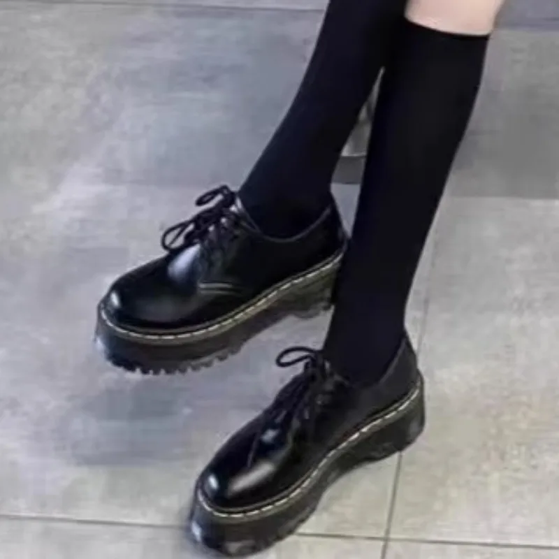 Женские Мокасины С Круглым Носком Лоферы На Шнуровке Повседневная Однотонная