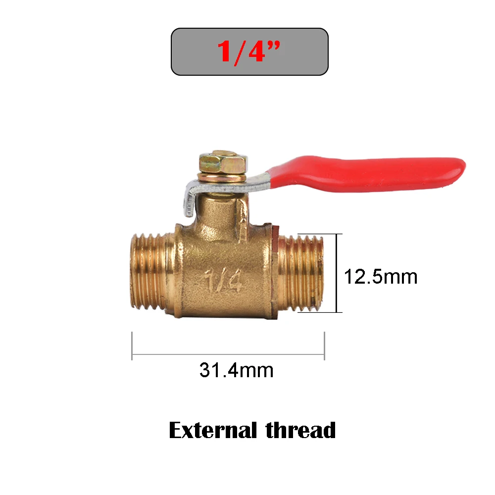 

Латунные шаровые клапаны GI Yuling 1/8", 1/4", 3/8", 1/2"