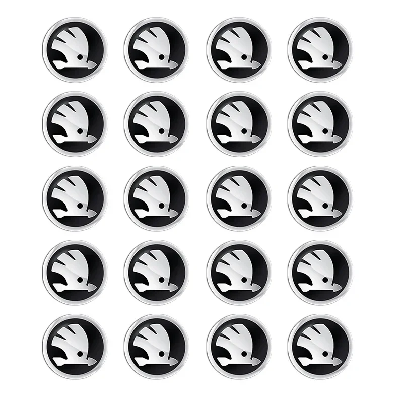 

11 мм 14 мм наклейки на удаленный ключ от автомобиля, эмблема, логотип, аксессуары для Skoda Fabia Kamiq Rapid Kodiaq Octavia A5 A7 2 Yeti Superb MK3