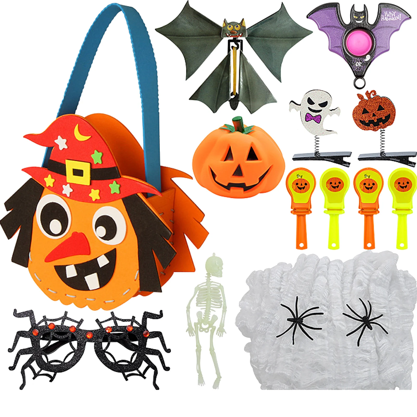 

Halloween Party Favors Halloween Party Props 12 Pieces Halloween Decoration Prank Toys For Children With Pumpkin Spiders