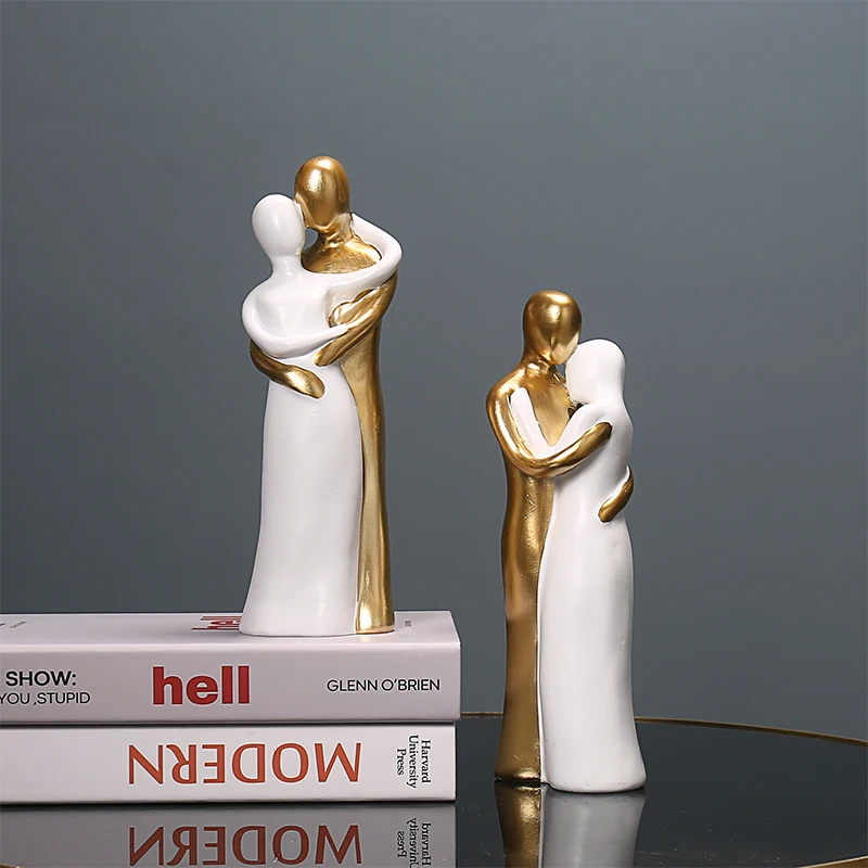 

Modern Minimalistic Abstraction Couple Figure Room Bedroom Bedside Table TV Cabinet Creative Personality Wedding Room Decoration