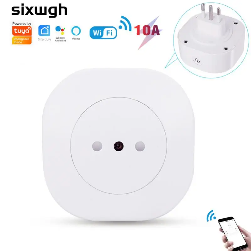 

Смарт-розетка с дистанционным управлением, с таймером, с голосовым управлением, 16 А, 10 А, розетка