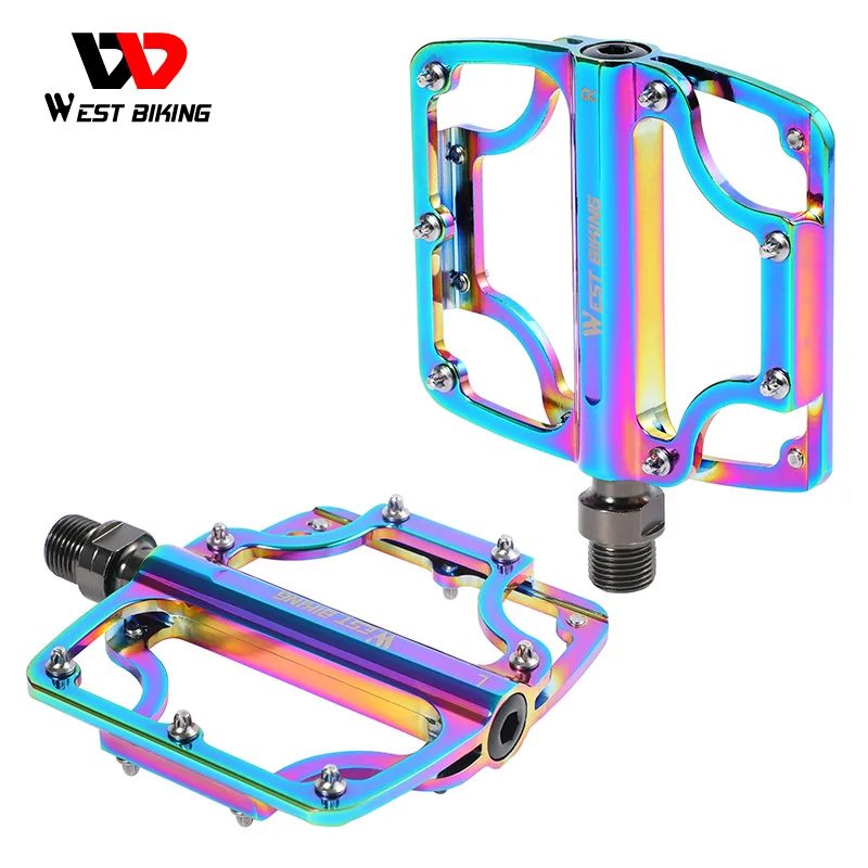 Pedals Ultralight Aluminum Alloy Colorful Anti-skid 3 Bearing Mountain Bike Accessories Mtb Foot Pedals