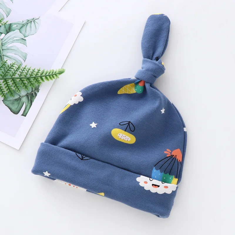 

Spring Baby Hat Cotton Baby Boy Girl Hat Rainbow Print Kids Children Adjustable Solid Colors Hats Newborn Bonnet Beanie Boys Cap